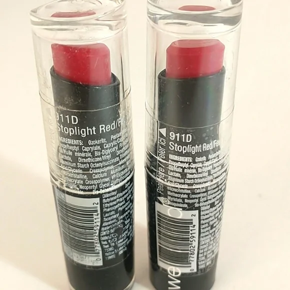 Wet n Wild Lip Stick 911 D Stoplight Red 2 tubes - Picture 3 of 5